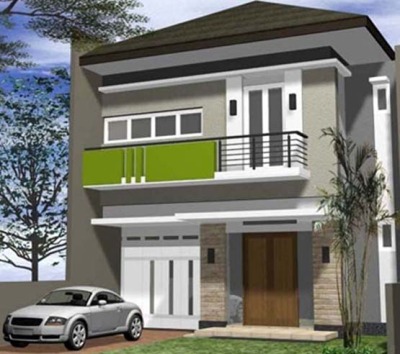 Gaya desain kontemporer membuat keindahan terasa di lantai 1 dan 2