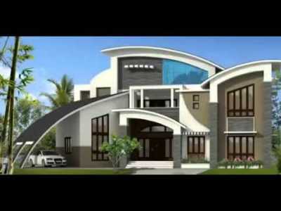 Desain Rumah Mewa dengan Atap Melengkung memberi kesan kemewahan yang alami