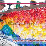 pagar-dari-tutup-botol-bekas-min Penghias Pagar yang indah (Beautiful Mosaic)